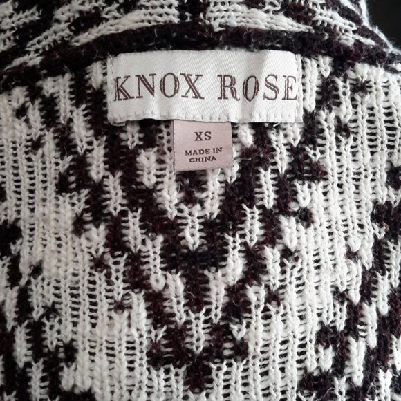 Knox Rose✨ Waterfall Wrap Aztec Tribal Cardigan Size XS - Picture 5 of 10